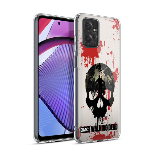 AMC The Walking Dead Silhouettes Skull Soft Gel Case for Motorola Moto G Power (2023)
