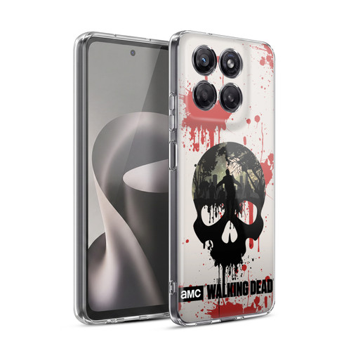 AMC The Walking Dead Silhouettes Skull Soft Gel Case for Motorola Moto G37 Power