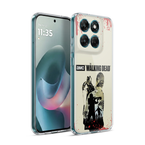 AMC The Walking Dead Silhouettes Daryl Full Soft Gel Case for Motorola Moto G77