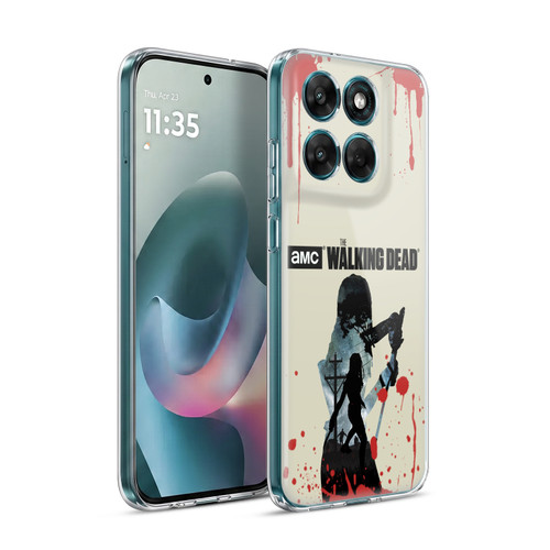 AMC The Walking Dead Silhouettes Michonne Soft Gel Case for Motorola Moto G77
