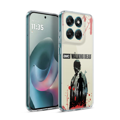 AMC The Walking Dead Silhouettes Rick Soft Gel Case for Motorola Moto G77
