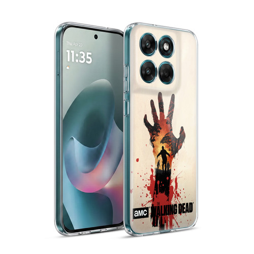 AMC The Walking Dead Silhouettes Walker Hand Soft Gel Case for Motorola Moto G77