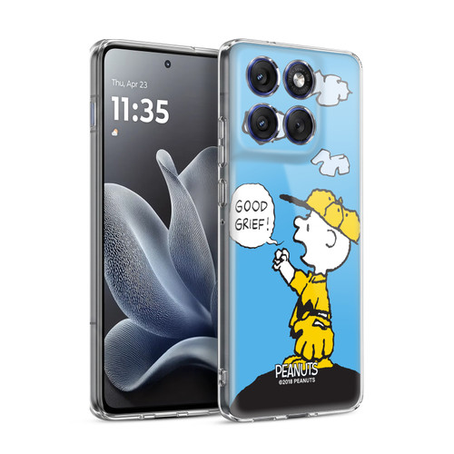 Peanuts Charlie Brown Good Grief Soft Gel Case for Motorola Edge 70