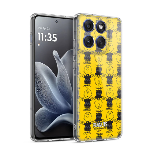 Peanuts Charlie Brown Patterns 2 Soft Gel Case for Motorola Edge 70