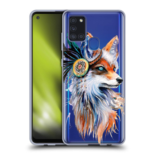 Pixie Cold Animals Fox Soft Gel Case for Samsung Galaxy A21s (2020)
