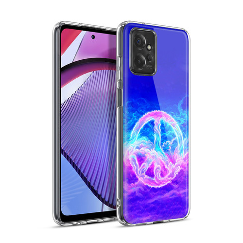 Wumples Cosmic Arts Clouded Peace Symbol Soft Gel Case for Motorola Moto G Power (2023)