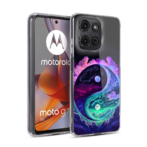 Wumples Cosmic Arts Clouded Yin Yang Soft Gel Case for Motorola Moto G75