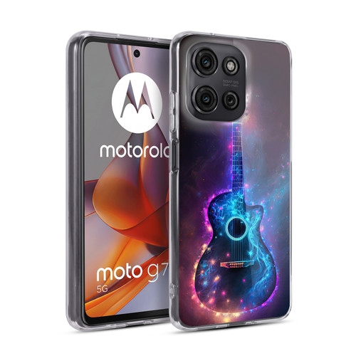 Wumples Cosmic Arts Guitar Soft Gel Case for Motorola Moto G75