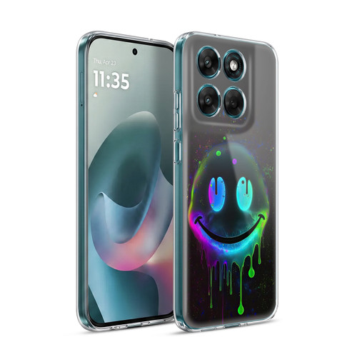 Wumples Cosmic Arts Drip Smiley Soft Gel Case for Motorola Moto G77