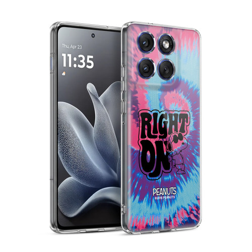 Peanuts Woodstock 50th Snoopy Tie Dye Right On Soft Gel Case for Motorola Edge 70