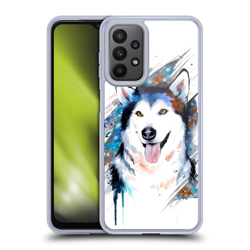 Pixie Cold Animals Husky Soft Gel Case for Samsung Galaxy A23 / 5G (2022)