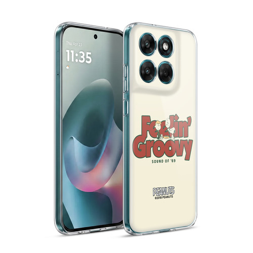 Peanuts Woodstock 50th Schroeder Snoopy Groovy Soft Gel Case for Motorola Moto G77