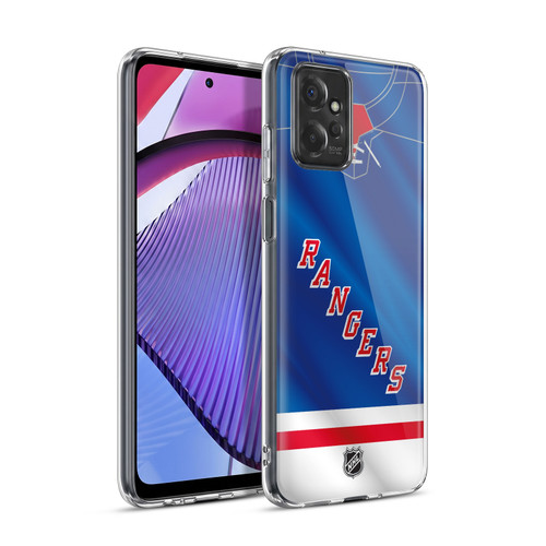 NHL New York Rangers Jersey Soft Gel Case for Motorola Moto G Power (2023)