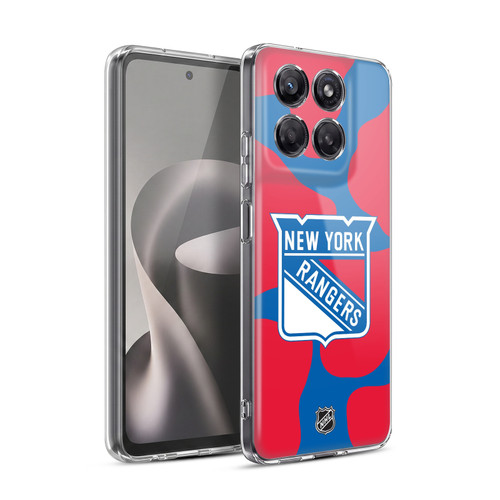 NHL New York Rangers Cow Pattern Soft Gel Case for Motorola Moto G37 Power