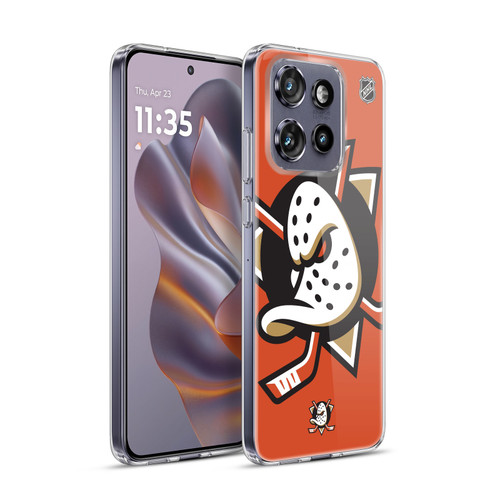 NHL Anaheim Ducks Oversized Soft Gel Case for Motorola Edge 50 Neo