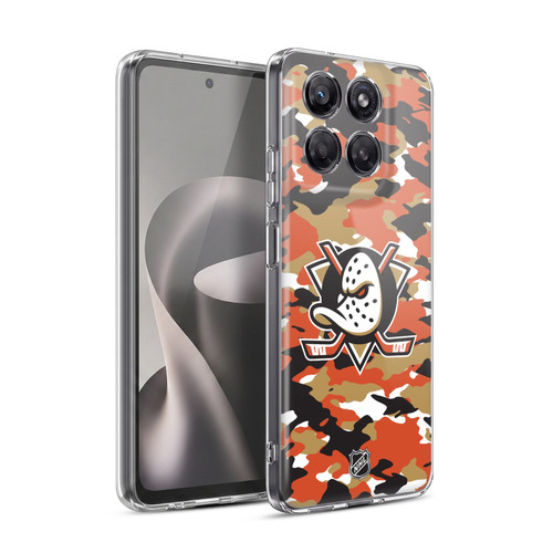 NHL Anaheim Ducks Camouflage Soft Gel Case for Motorola Moto G37 Power