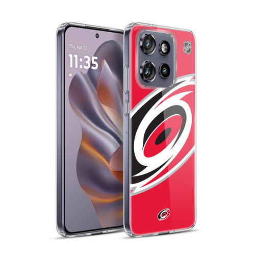 NHL Carolina Hurricanes Oversized Soft Gel Case for Motorola Edge 50 Neo