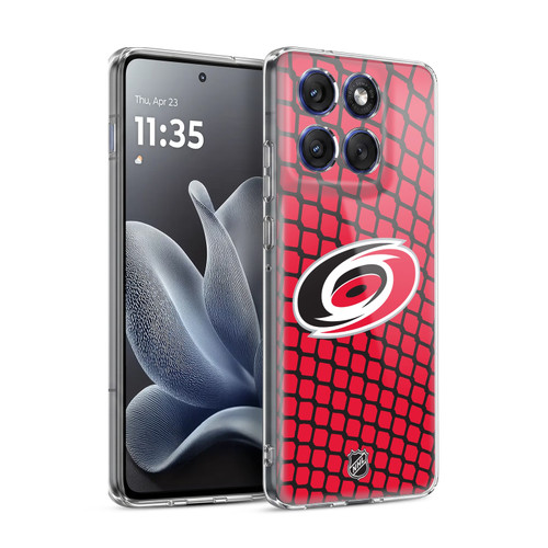NHL Carolina Hurricanes Net Pattern Soft Gel Case for Motorola Edge 70