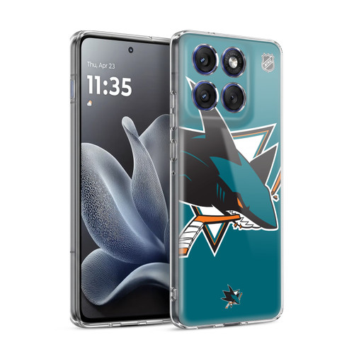 NHL San Jose Sharks Oversized Soft Gel Case for Motorola Edge 70