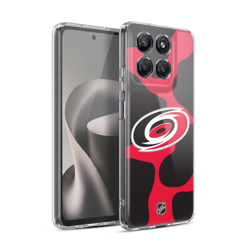NHL Carolina Hurricanes Cow Pattern Soft Gel Case for Motorola Moto G37 Power
