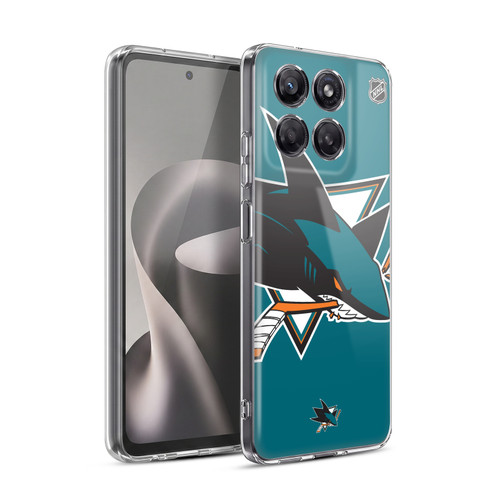 NHL San Jose Sharks Oversized Soft Gel Case for Motorola Moto G37 Power