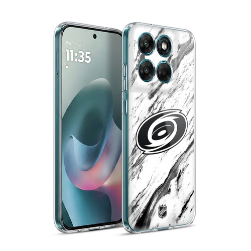 NHL Carolina Hurricanes Marble Soft Gel Case for Motorola Moto G77