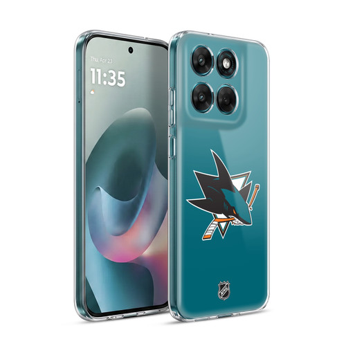 NHL San Jose Sharks Plain Soft Gel Case for Motorola Moto G77