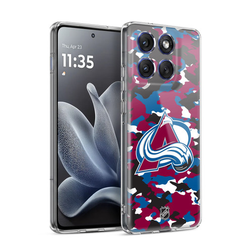 NHL Colorado Avalanche Camouflage Soft Gel Case for Motorola Edge 70
