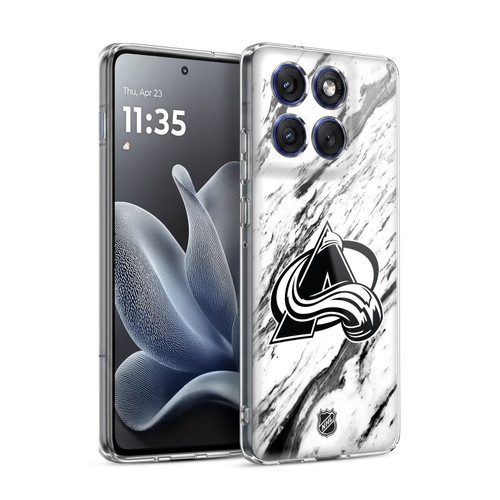 NHL Colorado Avalanche Marble Soft Gel Case for Motorola Edge 70