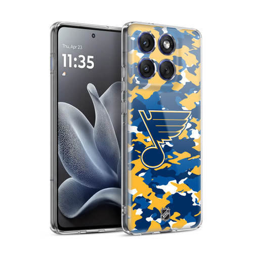NHL St Louis Blues Camouflage Soft Gel Case for Motorola Edge 70