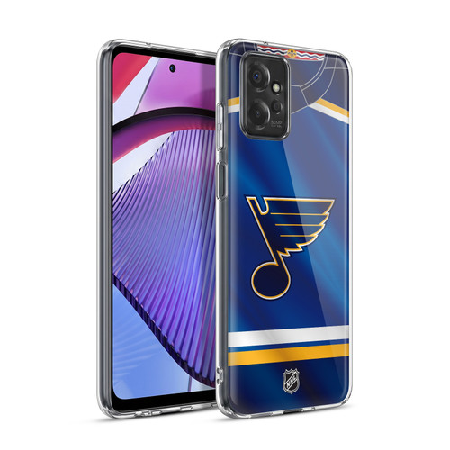 NHL St Louis Blues Jersey Soft Gel Case for Motorola Moto G Power (2023)