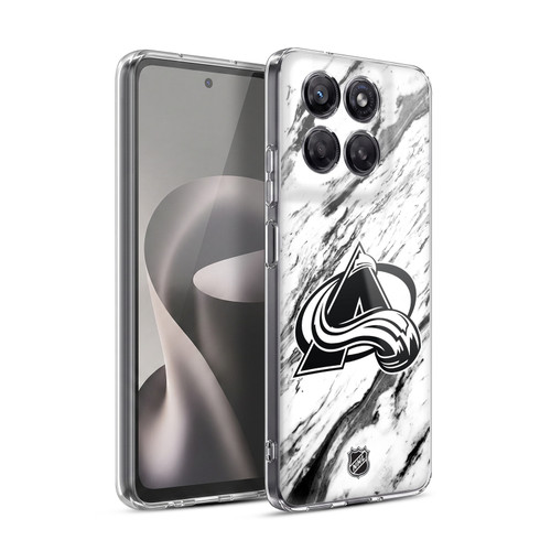 NHL Colorado Avalanche Marble Soft Gel Case for Motorola Moto G37 Power