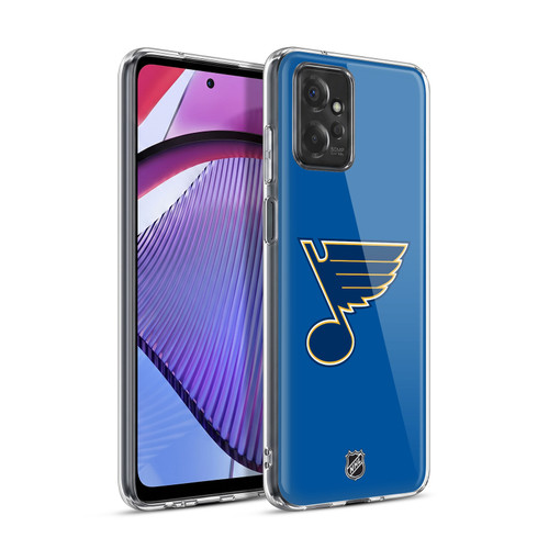 NHL St Louis Blues Plain Soft Gel Case for Motorola Moto G Power (2023)