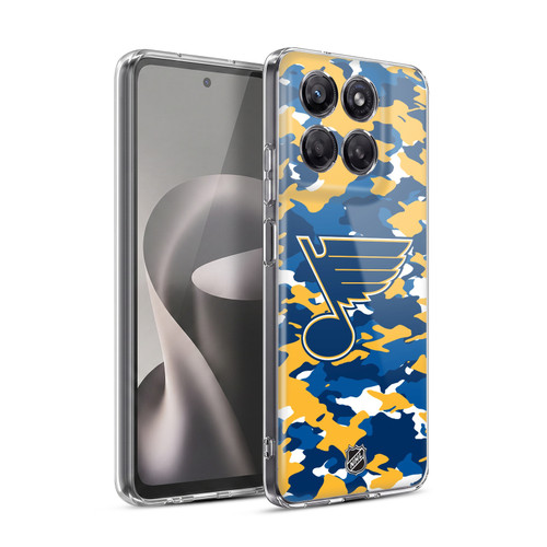 NHL St Louis Blues Camouflage Soft Gel Case for Motorola Moto G37 Power
