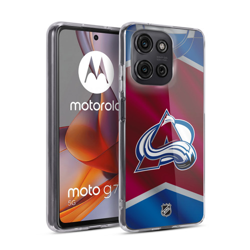 NHL Colorado Avalanche Jersey Soft Gel Case for Motorola Moto G75