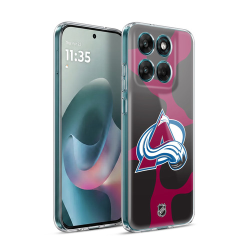 NHL Colorado Avalanche Cow Pattern Soft Gel Case for Motorola Moto G77