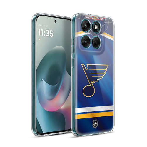 NHL St Louis Blues Jersey Soft Gel Case for Motorola Moto G77