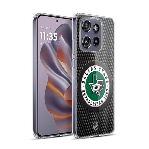 NHL Dallas Stars Puck Texture Soft Gel Case for Motorola Edge 50 Neo
