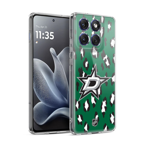 NHL Dallas Stars Leopard Pattern Soft Gel Case for Motorola Edge 70