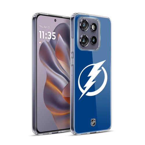 NHL Tampa Bay Lightning Plain Soft Gel Case for Motorola Edge 50 Neo