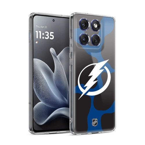 NHL Tampa Bay Lightning Cow Pattern Soft Gel Case for Motorola Edge 70