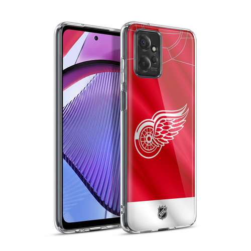 NHL Detroit Red Wings Jersey Soft Gel Case for Motorola Moto G Power (2023)