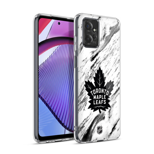 NHL Toronto Maple Leafs Marble Soft Gel Case for Motorola Moto G Power (2023)