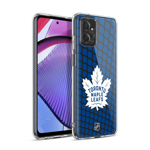 NHL Toronto Maple Leafs Net Pattern Soft Gel Case for Motorola Moto G Power (2023)
