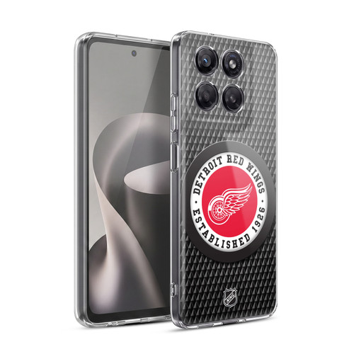 NHL Detroit Red Wings Puck Texture Soft Gel Case for Motorola Moto G37 Power