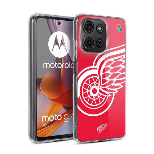 NHL Detroit Red Wings Oversized Soft Gel Case for Motorola Moto G75