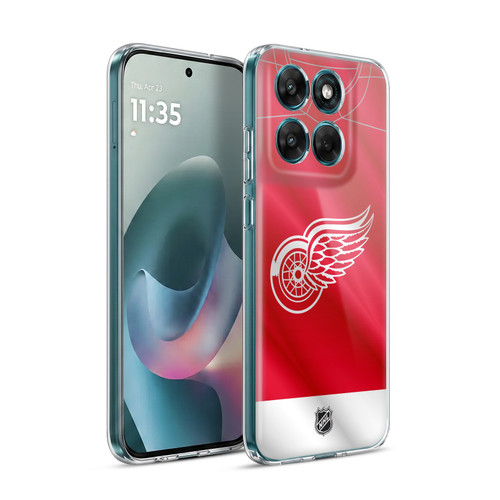 NHL Detroit Red Wings Jersey Soft Gel Case for Motorola Moto G77