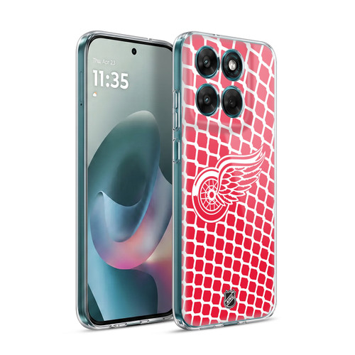 NHL Detroit Red Wings Net Pattern Soft Gel Case for Motorola Moto G77