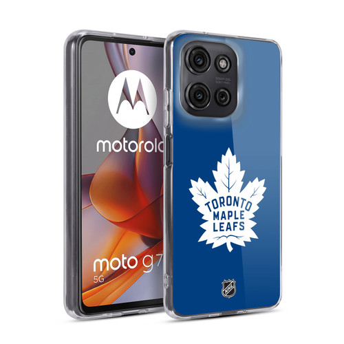 NHL Toronto Maple Leafs Plain Soft Gel Case for Motorola Moto G75