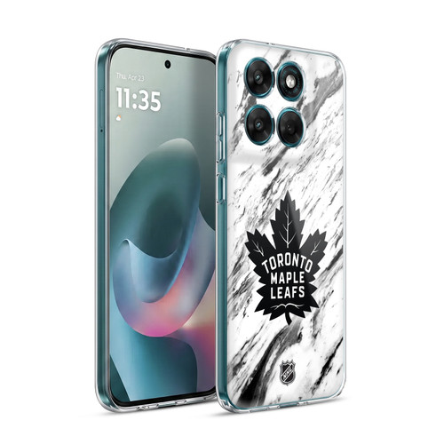 NHL Toronto Maple Leafs Marble Soft Gel Case for Motorola Moto G77